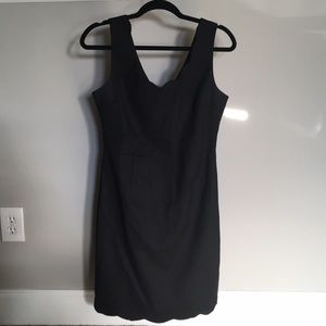 Black Scalloped Cocktail Dress